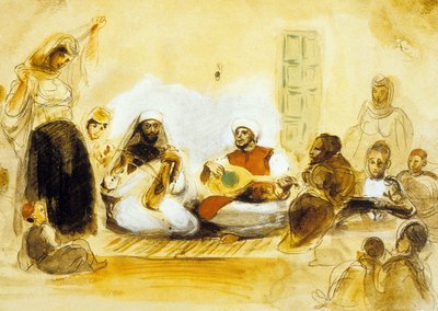 Musiciens juifs, vers 1832 - Ferdinand Victor Eugene Delacroix